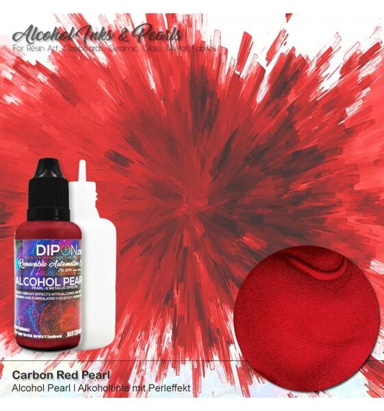 DIPON® alkohola pērļu tinte, sarkana (25ml)