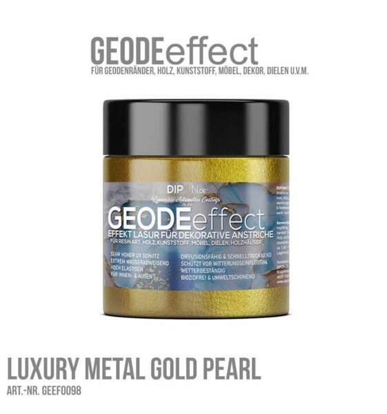 GEODEeffect akrila dekoratīvā glazūra, metāliskā zelta pērle (80ml)