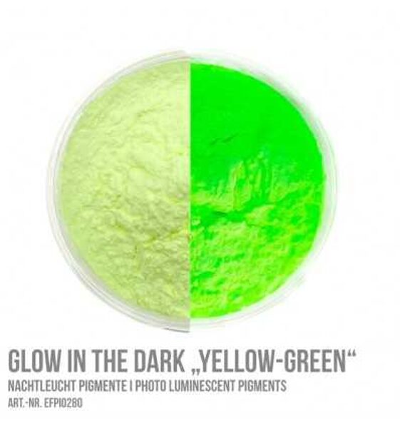 Tumsā spīdoši pigmenti zaļi-dzeltenā krāsā (25g.)