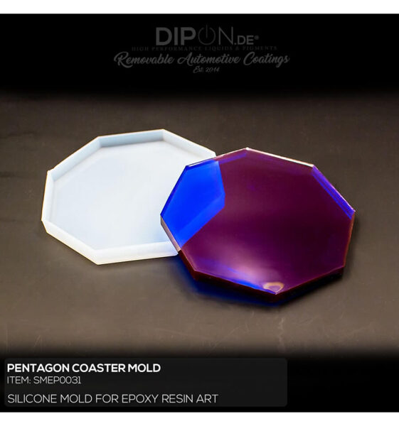 Pentagona paliktņa silikona veidne